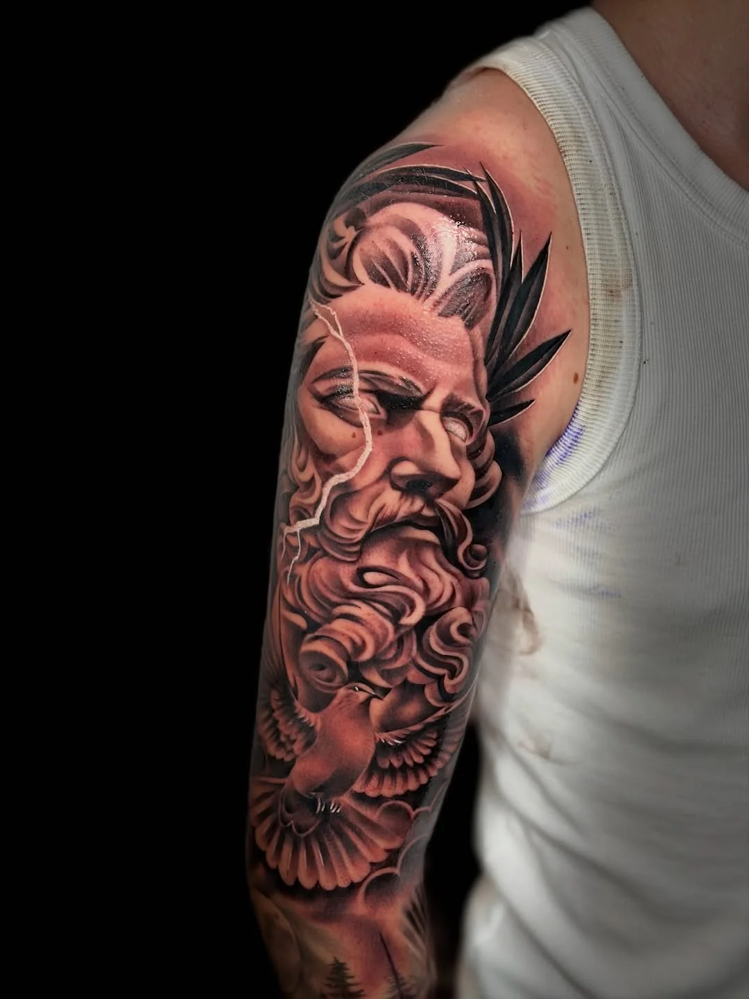 Zeus als Full Sleeve, Black & Grey